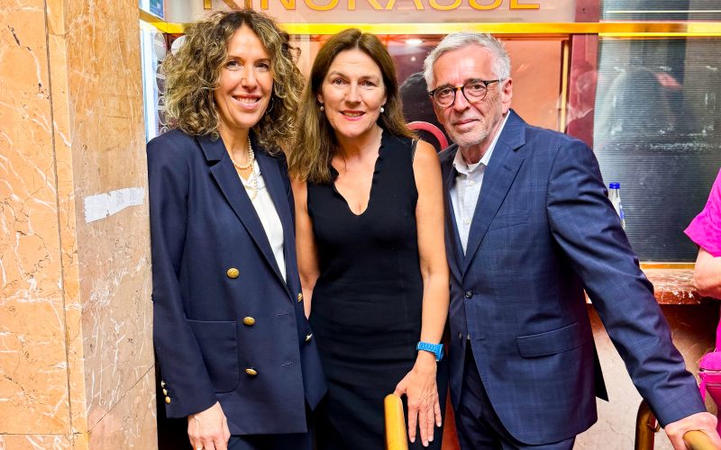 Susanne Graue und Wolf Heider-Sawall von STADTLOCKE und Monika Freifrau von Pölnitz von und zu Egloffstein auf dem MPE-Media 2026