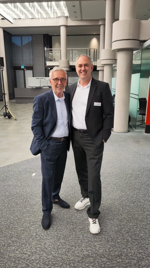 Wolf Heider-Sawall, Fotograf bei STADTLOCKE, mit Markus Vogelbacher von Vertical Minds/Ensider.net - dem STADTLOCKE Partner
