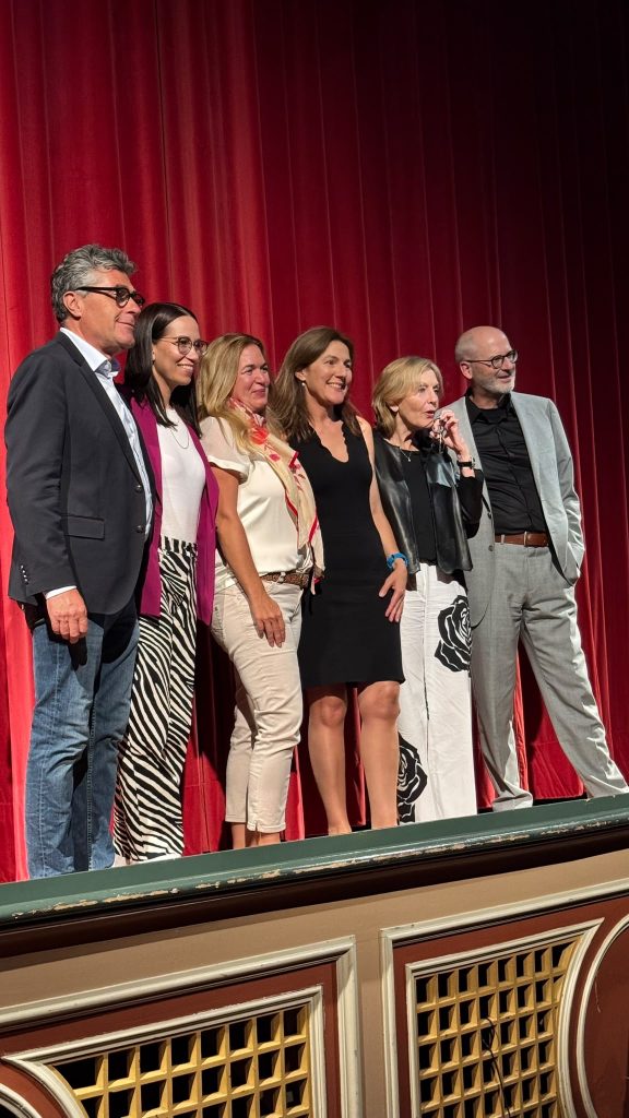 Matthias Schlick, Valeria Torchiaro-Steinmeier (Leitung Bavaria Filmstadt), Monika von Pölnitz-Egloffstein, Victoria Cornelia Harms, Gaby Hauptmann, Peter Grandl im Bericht von STADTLOCKE über den MPE-Media 2026