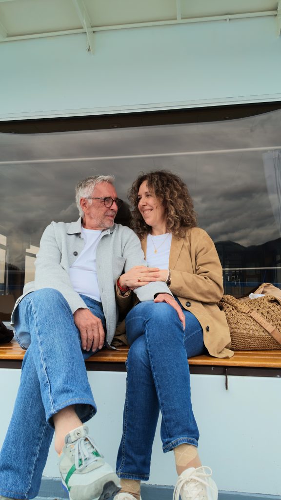 Susanne Graue aka Stadtlocke und Wolf Heider-Sawall am Tegernsee