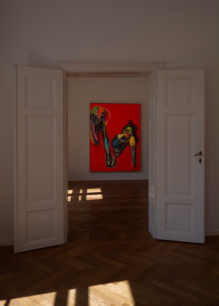 Daniel Richter in der Galerie Ropac in Salzburg, Foto: Wolf Heider-Sawall