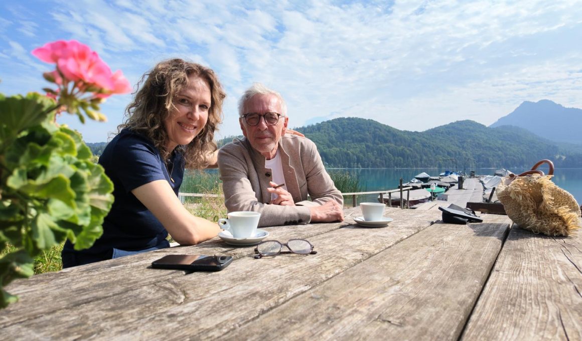 Susanne Graue aka Stadtlocke und Wolf Heider-Sawall am Fuschlsee