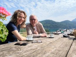 Susanne Graue aka Stadtlocke und Wolf Heider-Sawall am Fuschlsee