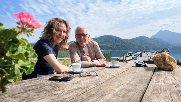 Susanne Graue aka Stadtlocke und Wolf Heider-Sawall am Fuschlsee