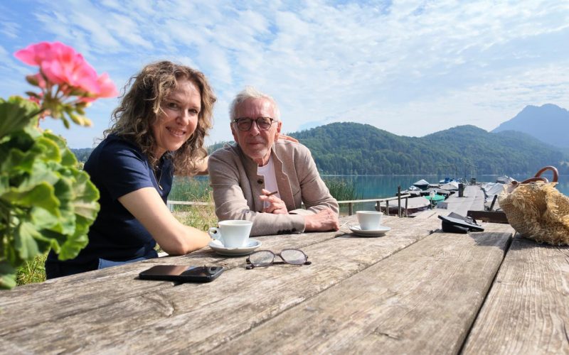 Susanne Graue aka Stadtlocke und Wolf Heider-Sawall am Fuschlsee