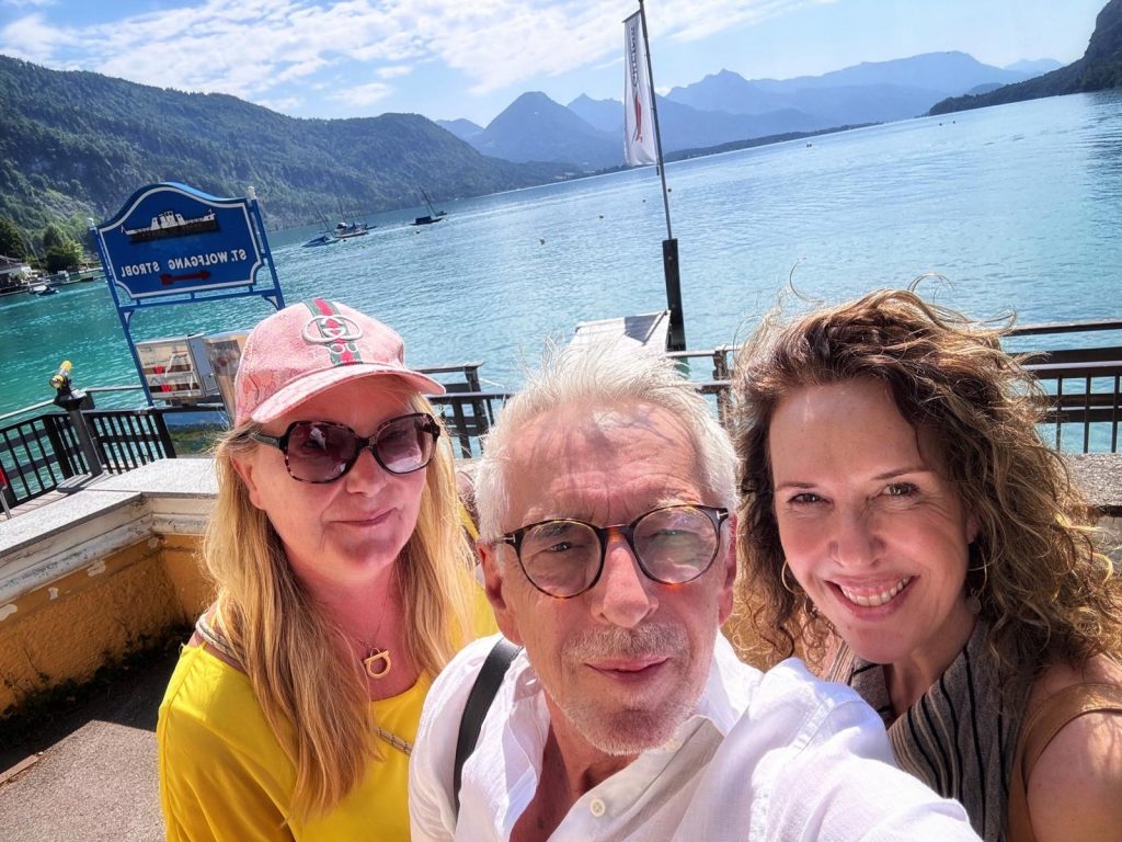 Kathrin von Oheimbh mit Wolf Heider-Sawall und Susanne Graue aka Stadtlocke in St. Gilgen am Wolfgangsee